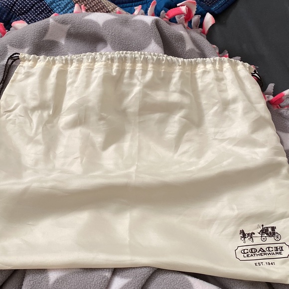 Black and Tan and gray Coach shoulder bag with duster bag - Picture 5 of 6